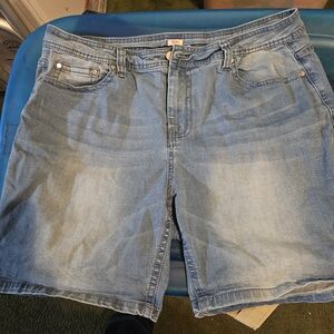 Reba Light Blue Jean Shorts